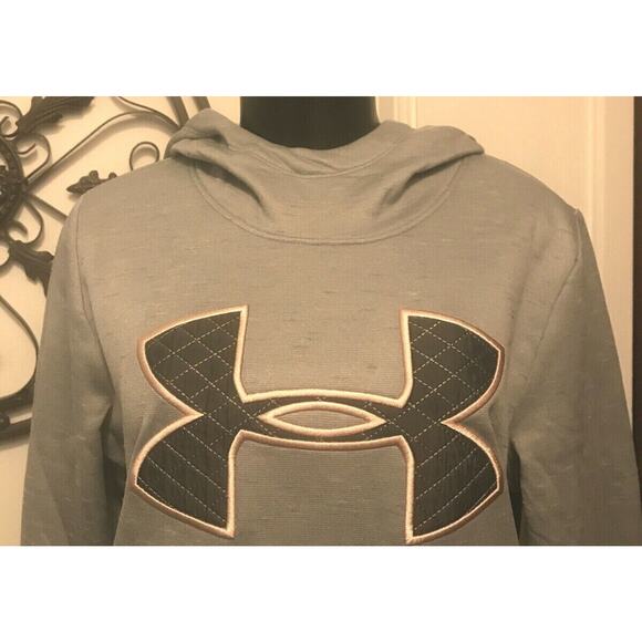 Medium Under Armour Coldgear Loose Fit Gray Womens Hoodie NWT 192006689232 - Picture 4 of 11
